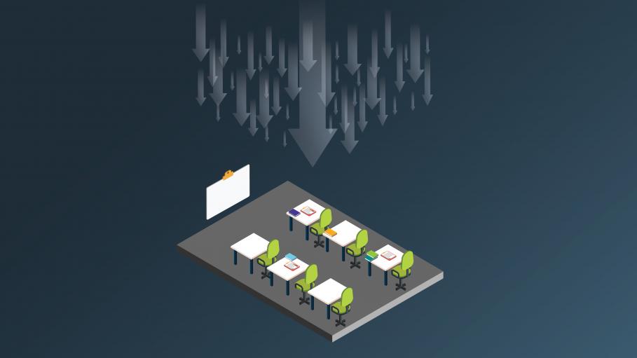 Fewer Students, Fewer Desks